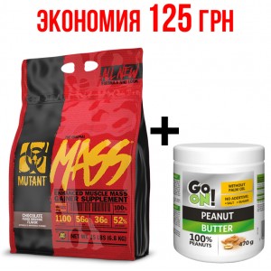 Mutant Mass 6.8 + GoON Peanut butter 470 гр Фото №1